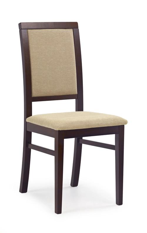 SYLWEK1 dark walnut chair, fabric / upholstery: Torent Beige (1p=2pcs)