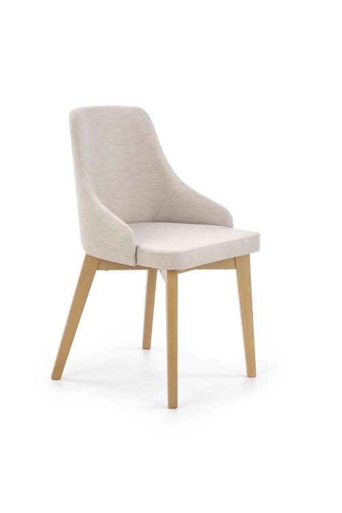 TOLEDO chair honey oak / tap. Inari 22 (light beige) (1p=1pc)