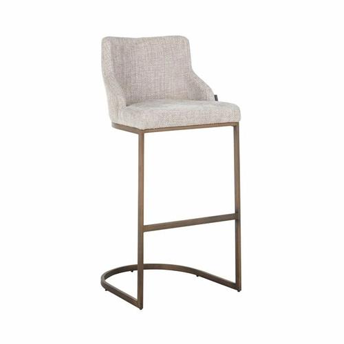 RICHMOND BOLTON 76 bar chair - fabric, gold base