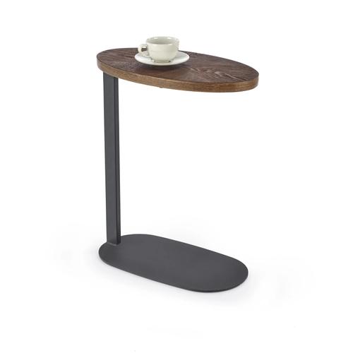 DELPHI coffee table walnut/black (1p=1pc)