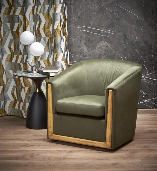 ENRICO lounge chair, green (1p=1pc)