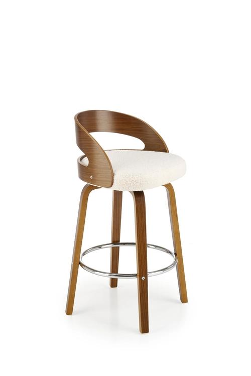 H110 cream / walnut stool