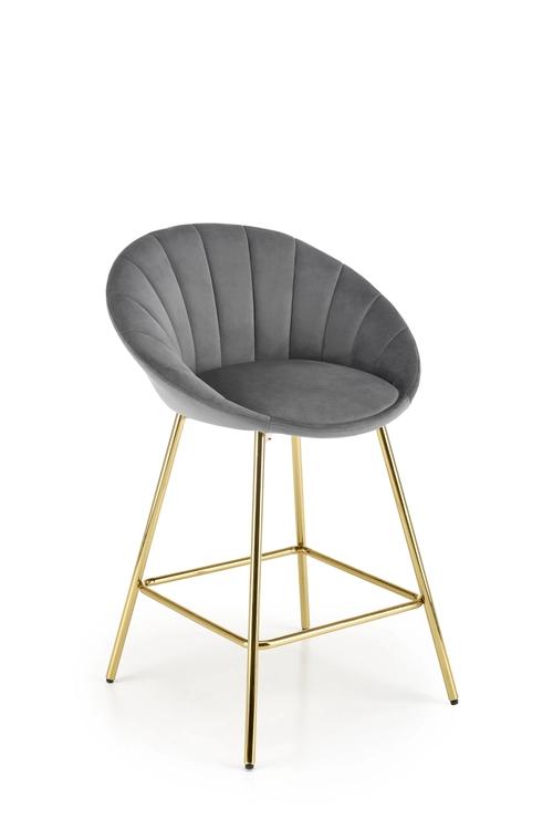 H112 gray / gold stool