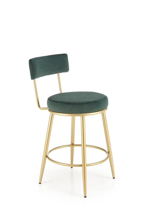 H115 stool dark green / gold