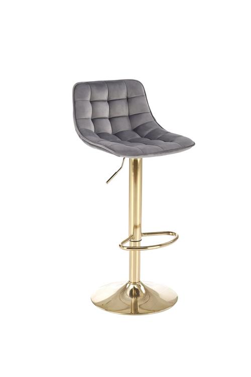 H120 stool legs - gold, seat - dark gray (1p=1pc)