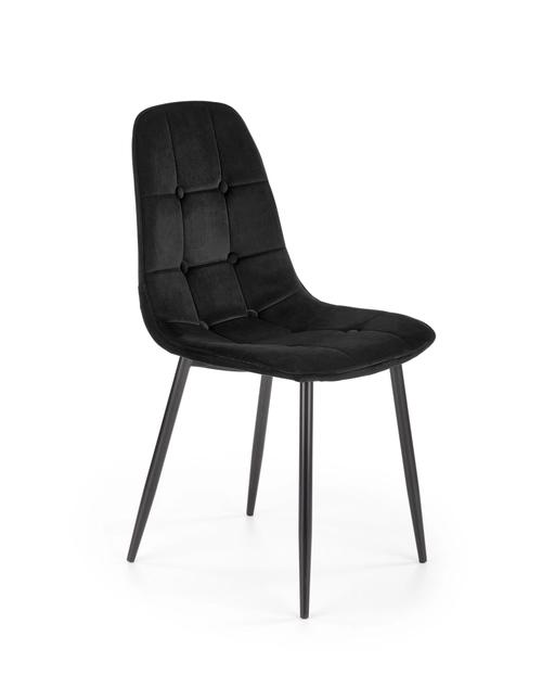 K417 black velvet chair (1p=4pcs)