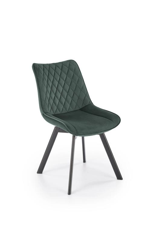 K520 chair legs - black, seat - dark green (1p=2pcs)