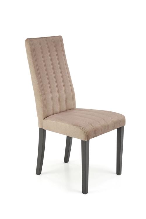 DIEGO 2 chair black / tap. velvet quilted stripes - MONOLITH 09 (beige) (1p=2pcs)