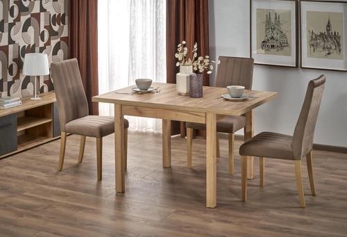 TIAGO SQUARE extendable table 90-125/90 top: craft oak, legs: craft oak (2p=1pc)