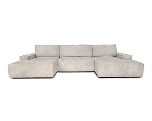 PILLOW corner sofa bed light gray