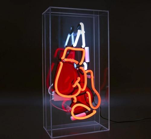 Neon sign BOXING GLOVES
