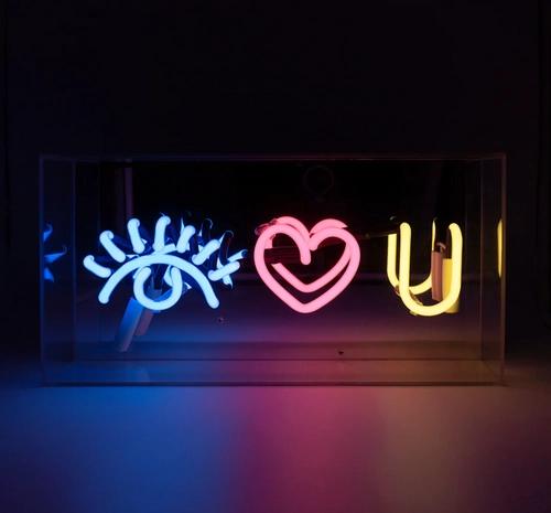 EYE LOVE YOU neon sign
