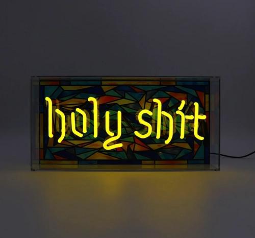 HOLY SHIT neon sign