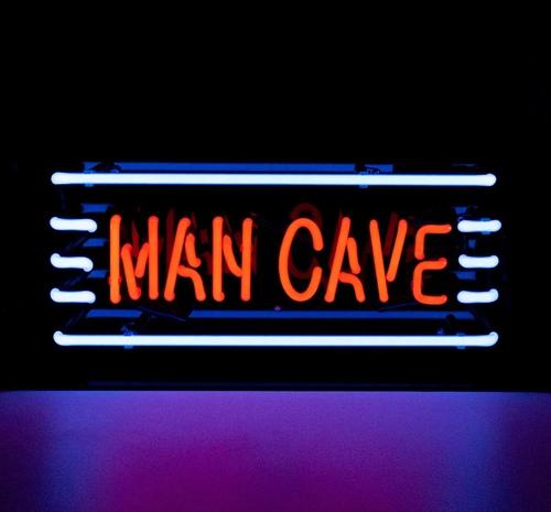 MAN CAVE neon sign