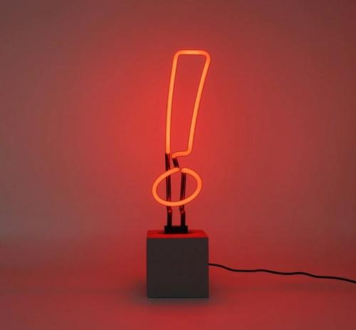 Neon sign EXCLAMATION