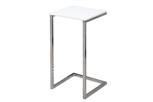 INVICTA SIMPLY table white - chrome base