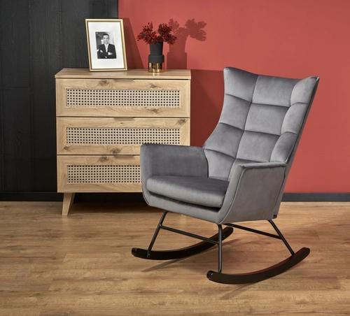 BAZALTO rocking chair, gray (1p=1pcs)
