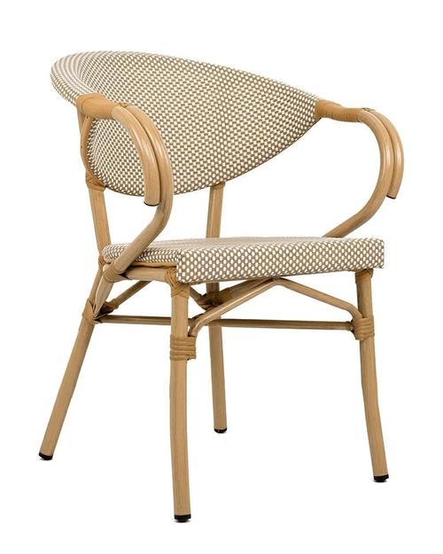 BISTRO PARIS ARM chair, light brown rattan
