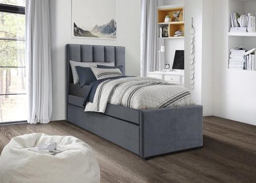 RUSSO 90 cm bed, gray