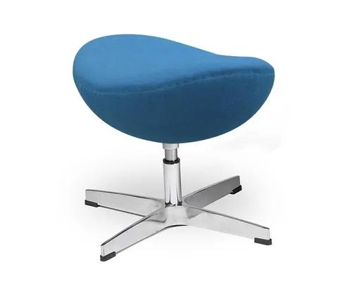 EGG CLASSIC dark turquoise footstool. 16. - wool, aluminum base