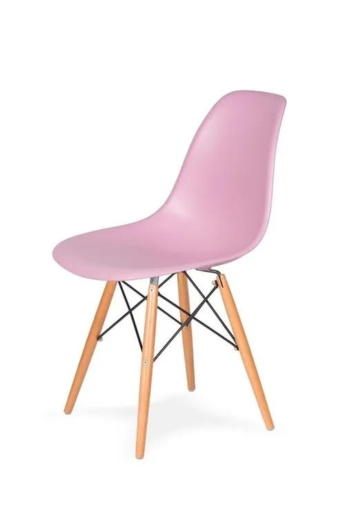 DSW WOOD chair pastel pink.07 - polypropylene, beech base