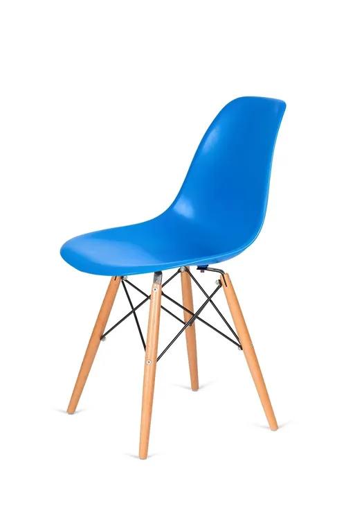 Chair DSW WOOD blue.11 - polypropylene, beech base