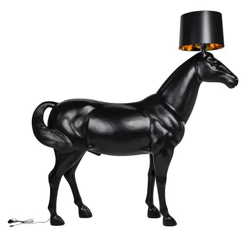 Floor lamp HORSE 1 UP black - fiberglass