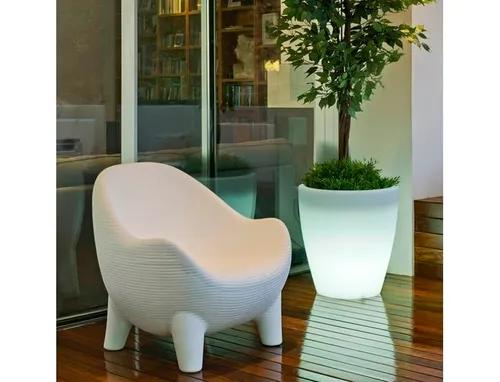 NEW GARDEN ARUBA SOLAR white armchair - LED