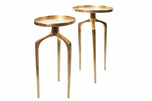 INVICTA a set of tables ABSTRACT gold - metal, aluminum