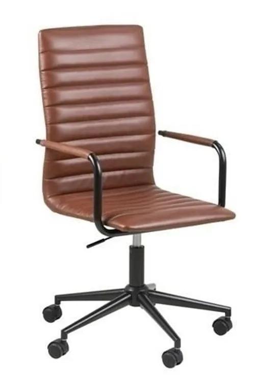 ACTONA office chair WINSLOW - brown, eco-leather