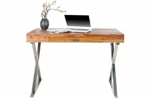 INVICTA desk ELEMENTS 120 cm Sheesham - solid rosewood, metal