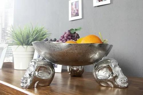 INVICTA bowl SKULL 35 cm silver
