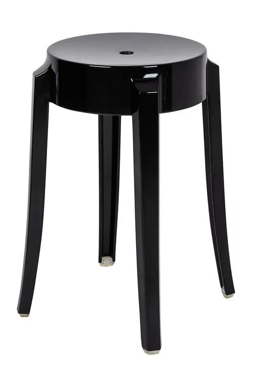 CHARLES 46 black stool - polycarbonate