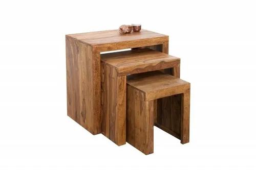 INVICTA MADEIRA sheesham table set - solid rosewood