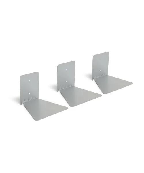 UMBRA shelf CONCEAL 3-PACK -silver large