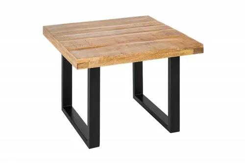 INVICTA coffee table IRON CRAFT 60 - solid mango wood, black base