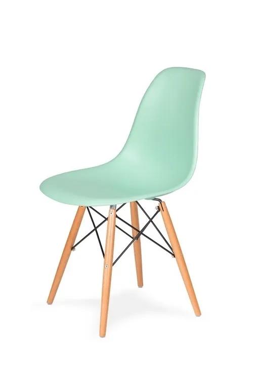 DSW WOOD chair pastel mint.14 - polypropylene, beech base