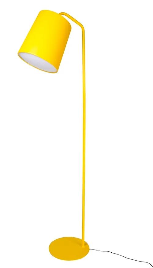 Yellow floor lamp FLAMING
