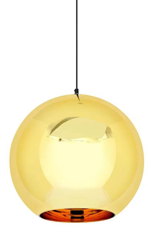 Pendant lamp BOLLA UP GOLD 40 gold - metallized glass