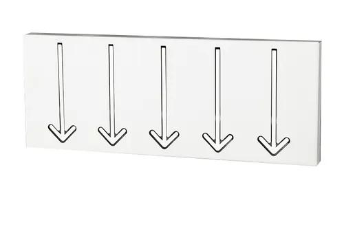 INVICTA coat hanger ARROW 5 white - chrome