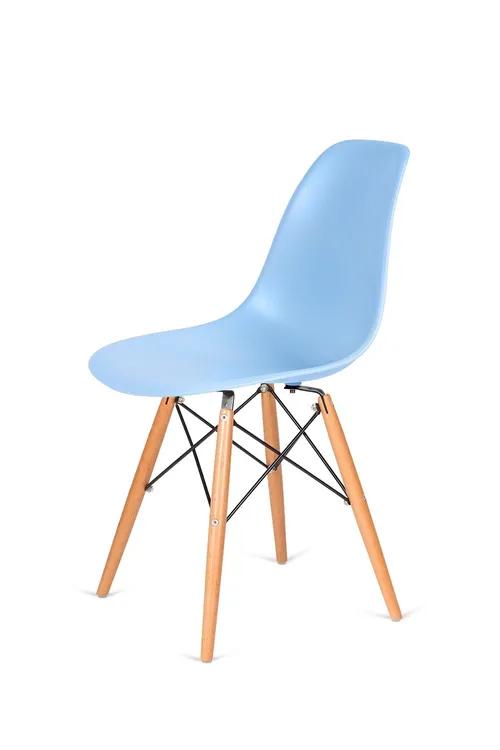 DSW WOOD light blue. 12 chair - beech wooden base