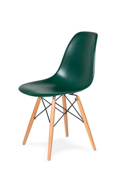 DSW WOOD chair hunting green.34 - beech wooden base