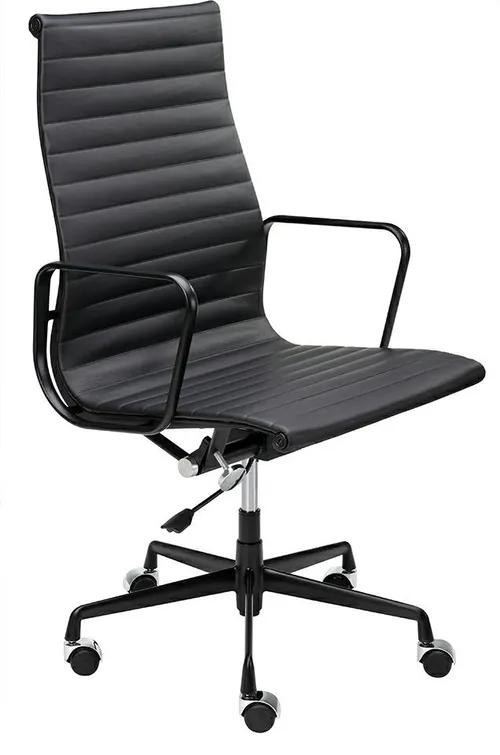 Office chair AERON PRESTIGE PLUS black - natural leather, aluminum