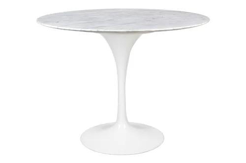 TULIP MARBLE 100 CARRARA table white - round marble top, metal