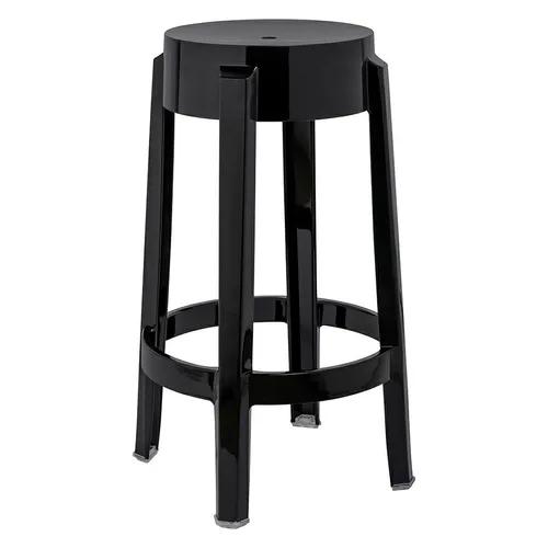Bar stool CHARLES 65 black - polycarbonate