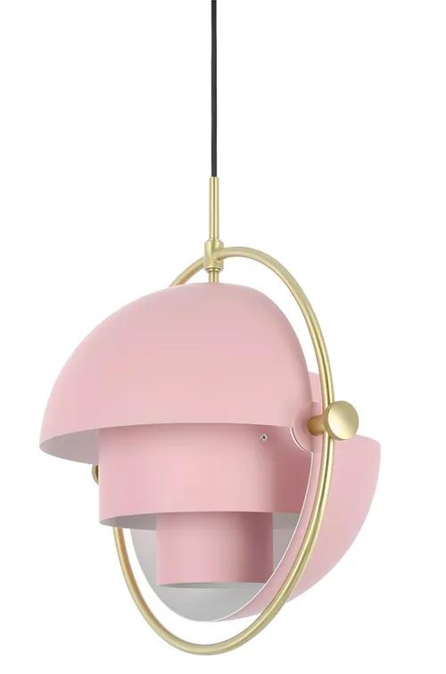 Hanging lamp VARIA pink - carbon steel