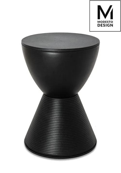 MODESTO stool TAMBURO black - polypropylene
