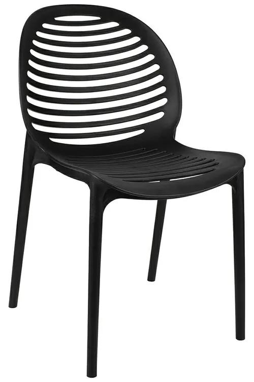 Black SUNNY chair - polypropylene - polycarbonate