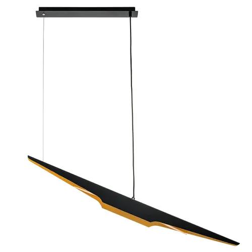 Hanging lamp FENIX black - gold - aluminum