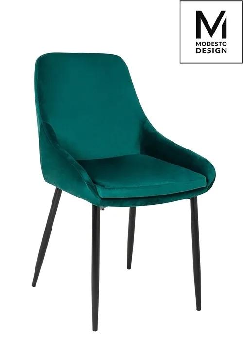 MODESTO chair CLOVER green - velor, metal